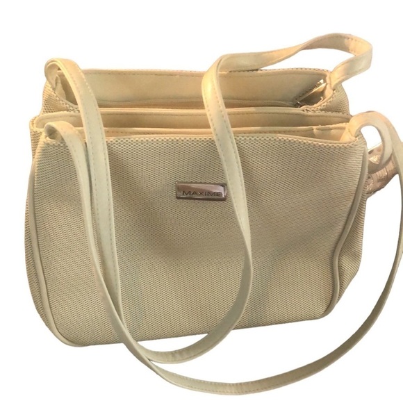 Maxime Cream Shoulder Strap Handbag - Picture 3 of 16